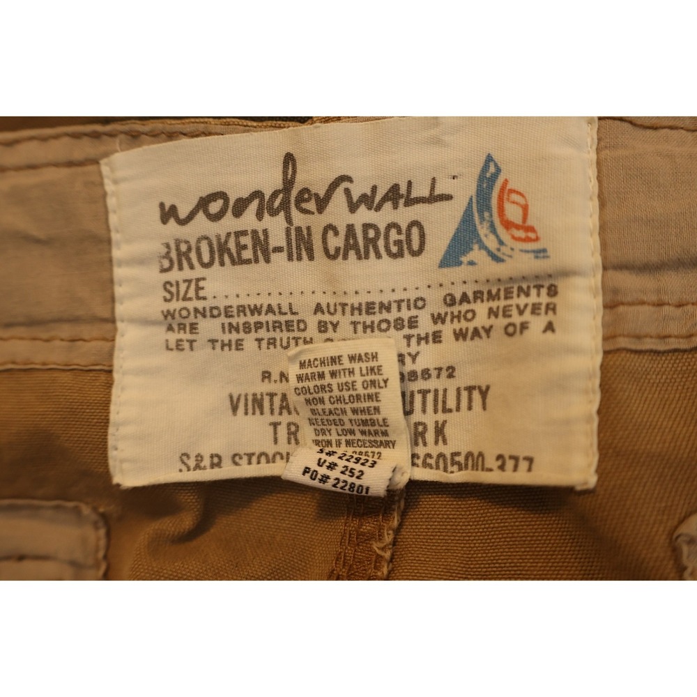 WONDERWALL Broken-In Camo Cargo Shorts Men's‎ 38 Utility Vintage Y2K Canvas - Picture 8 of 9